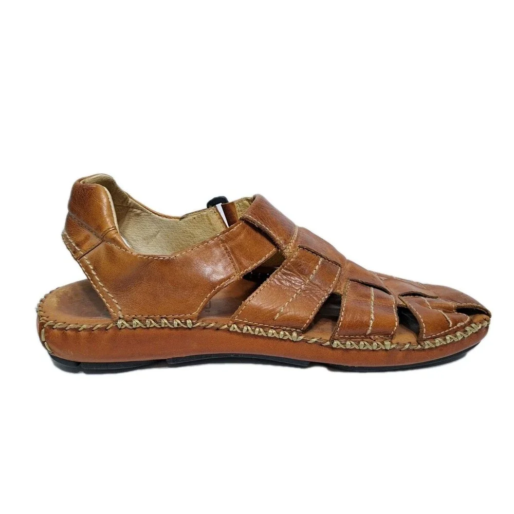 Pikolinos Tarifa Sandals Mens Size 10-10.5 EUR 44 Fisherman Brown Leather